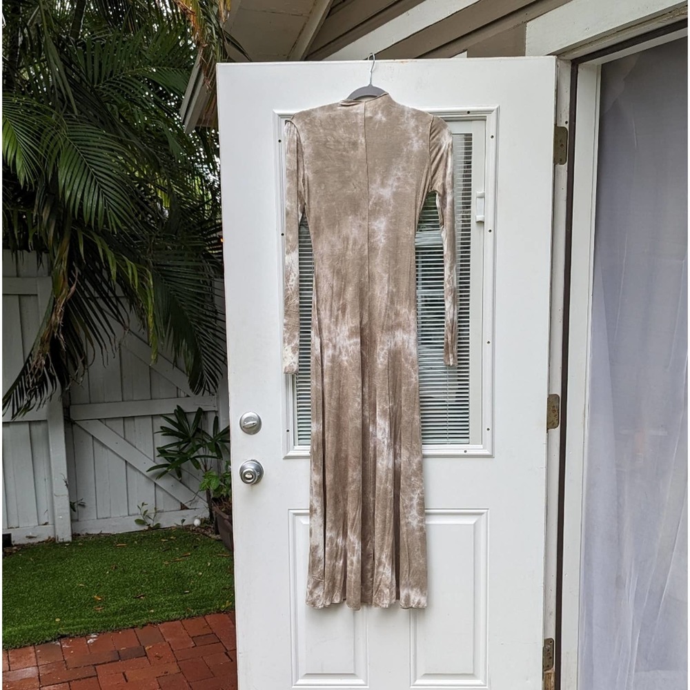 New DISSH Casper Moss Tie Dye Long Sleeve Midi/Maxi Dress, Size s